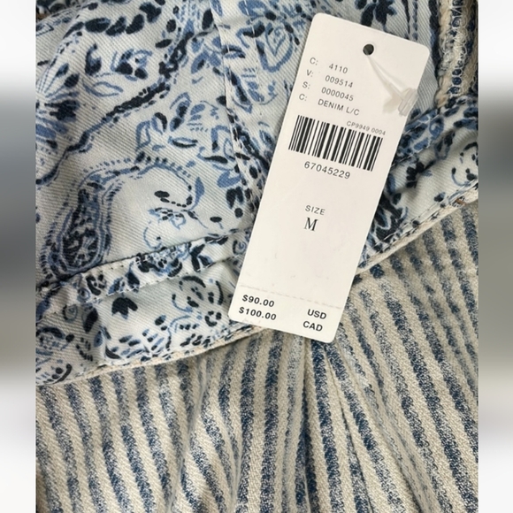 Pilcro Denim Button Down Corset Top - Picture 9 of 11